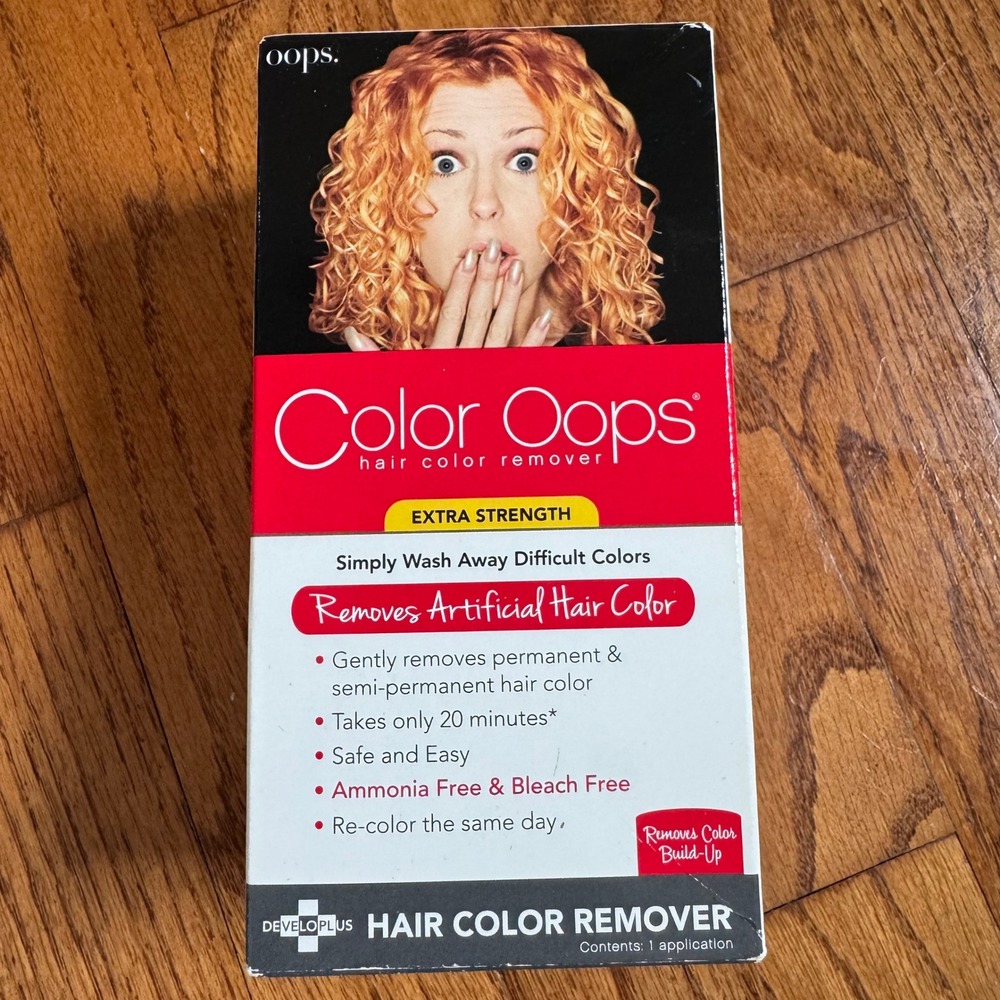 Color Oops Extra Strength Hair Color Remover Ammonia & Bleach Free 1 Application